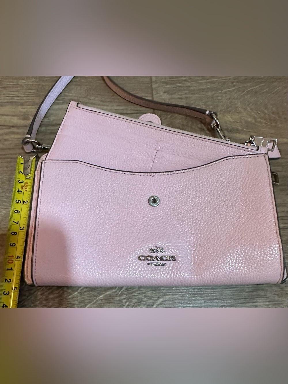 Coach Noa Pop Up Messenger Bag Pebbled Leather Pink Peony - Picture 4 of 15